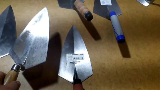 Сравниваем кельмы Филадельфия 9"-9.5"-10"...Поступление W. Rose philadelphia 9"