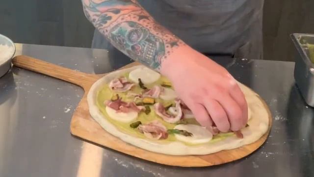 Asparagus Pizza by Lars Smith