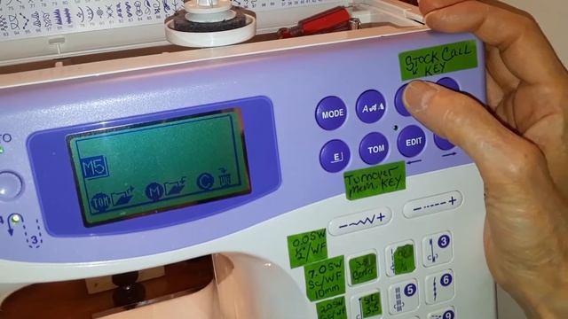 Save Stitches on Janome MC 4900QC