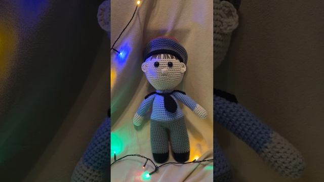 Мягкая вязанная игрушка «Дядя Степа»