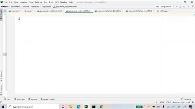 Forgot Password | Building a Social Website ?With Django 3.0 - #3