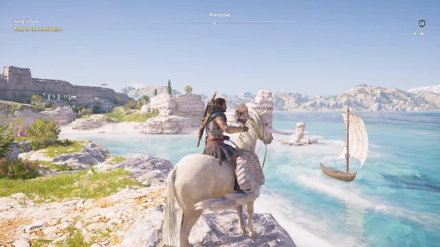 Assassin's Creed® Odyssey — Secluded cove northeast of Koressia on Keos (Pirate Islands)