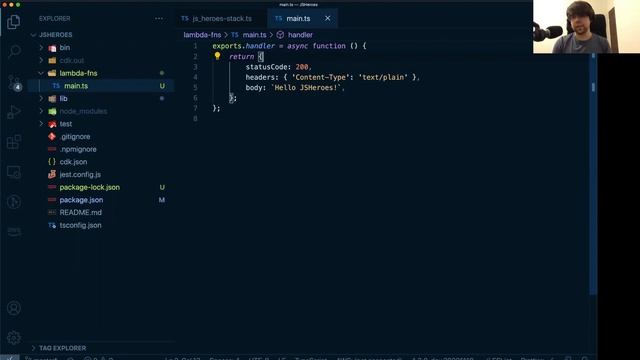 Building on AWS with TypeScript and Cloud Development Kit - Tomasz Łakomy | JSHeroes Meetups
