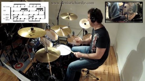 Rock Beats with 16th note snare and kick variations - 4 Tempos