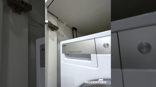 Шкаф для стиральной и сушильной машинок в ванную