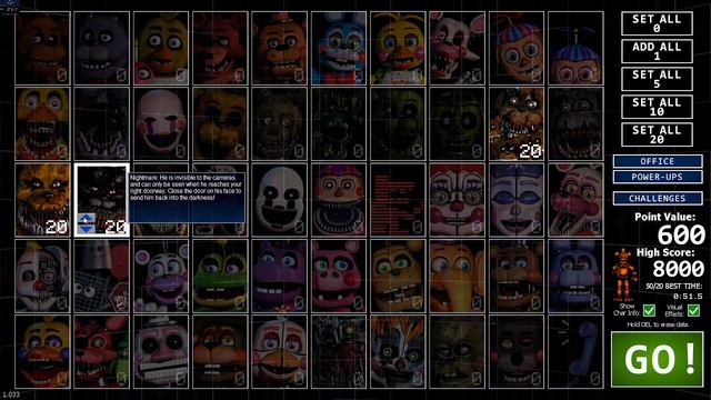 ГАЙД 40/20 FNAF UCN КАК ПРОЙТИ?