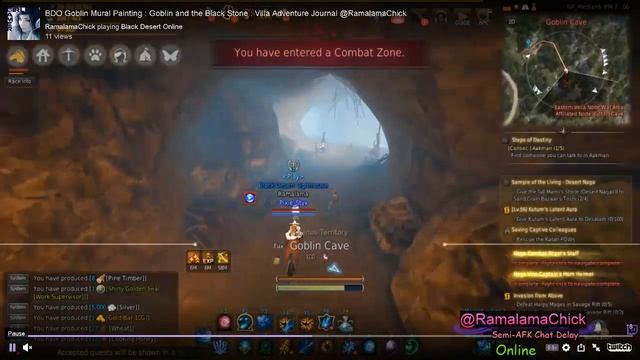 Goblin Mural Painting : Goblin and the Black Stone : Villa Adventure Journal by RamalamaChick BDO