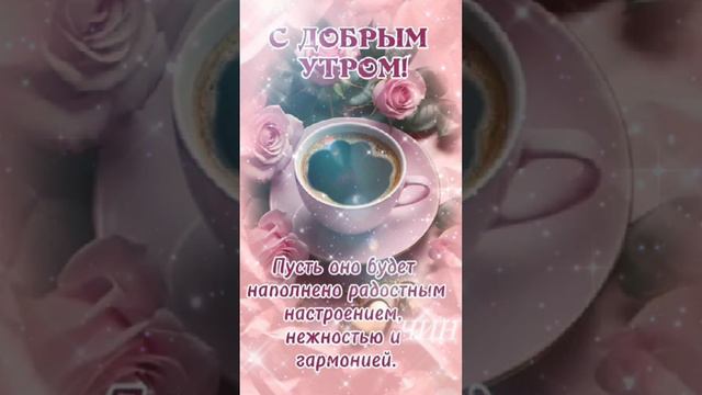 Доброе утро! Нежного и счастливого нового дня!