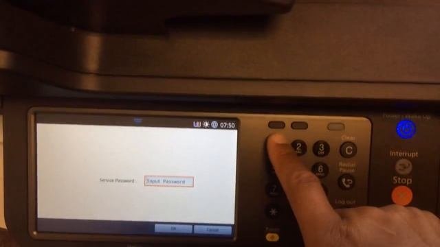 Entering Service Mode on a Samsung MultiXpress c9251