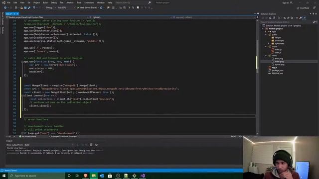 How to create a NodeJS project and connect to MongoDB - മലയാളം  version