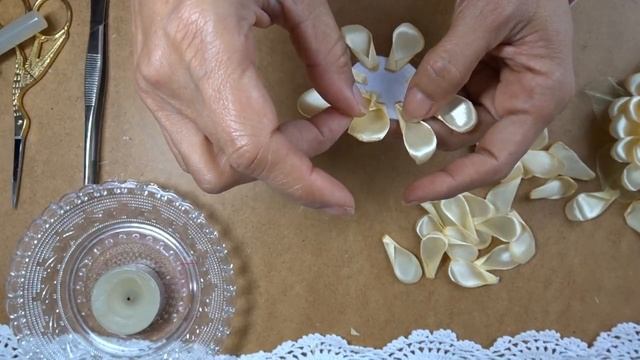 accesorio para pelo / flor kanzashi