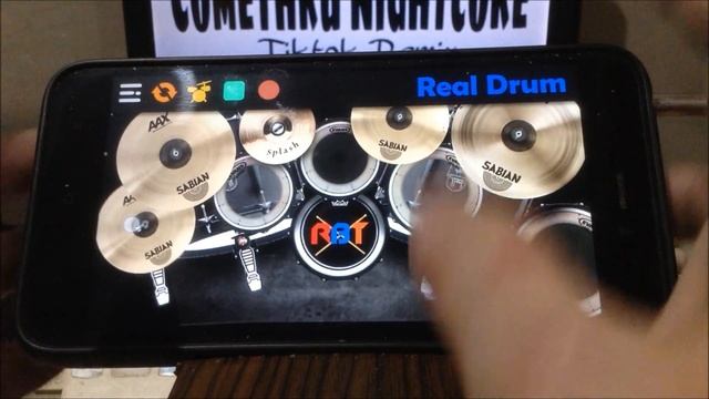 COMETHRU - FEMALE VERSION REMIX (Tiktok) | Real Drum App Covers by Raymund