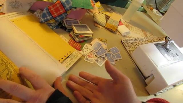 Lace-Up Card Journals: Embellishing The Pages With My New Sewing Machine!