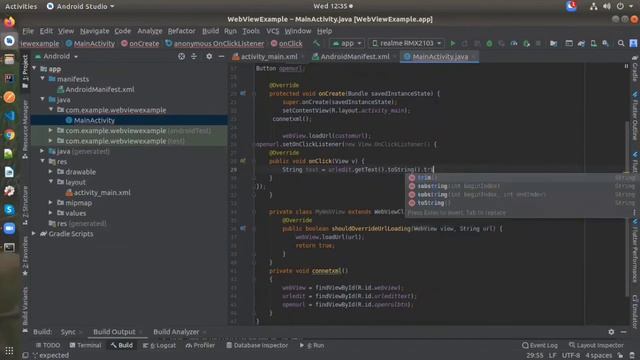 WebView - Android Studio Tutorial |  Android Studio | Java #androistudio, #java, #webview