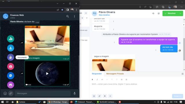 Chatwoot - Integrado com API Code Chat