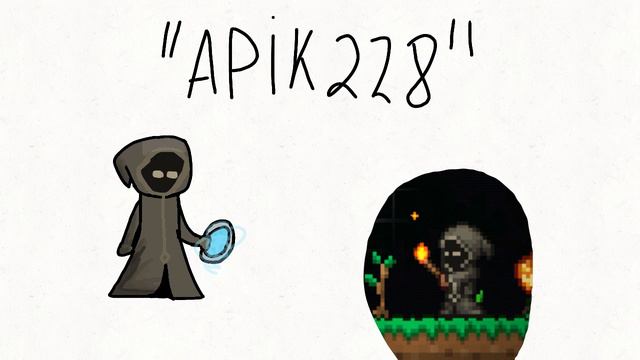 Арт персонажа из террарии "АРІК228"