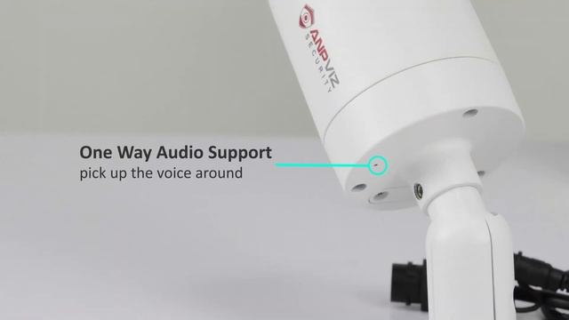 Anpviz 5MP Outdoor Bullet POE IP Camera with Audio SD Card Wide Angle Motion Detection IPC-B850WD-S