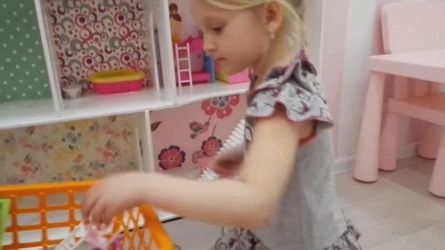 Мебель для кукольного домика/ играем в куклы