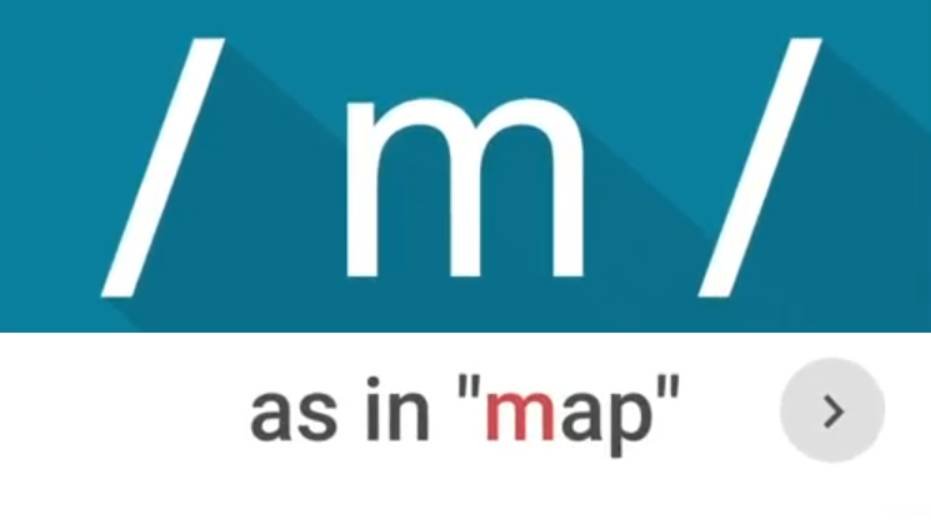 Consonant Sound  m  as in map- American English Pronunciation