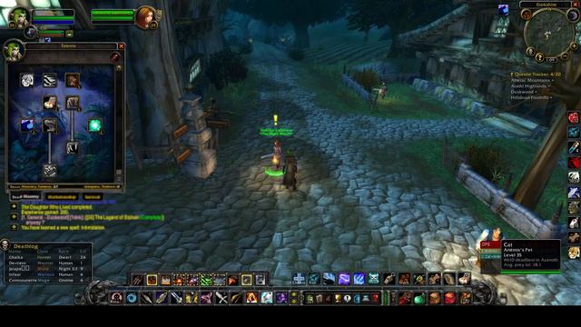 NovicePlays WoW Classic Hardcore Levelling Night Elf Hunter and Pet Level 35 More Grind