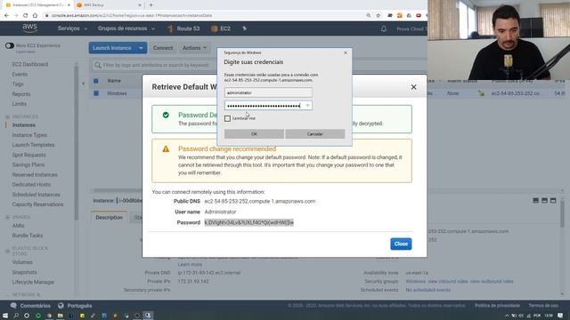 COMO ACESSAR UM SERVER WINDOWS NA AWS