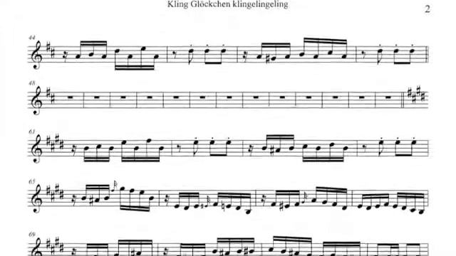 Kling Glöckchen klingelingeling Clarinet PlayAlong