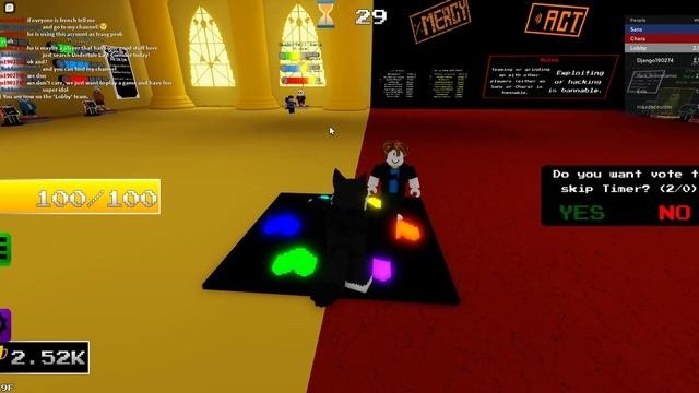 Roblox Undertale: Last Corridor: Remaster a hacker.