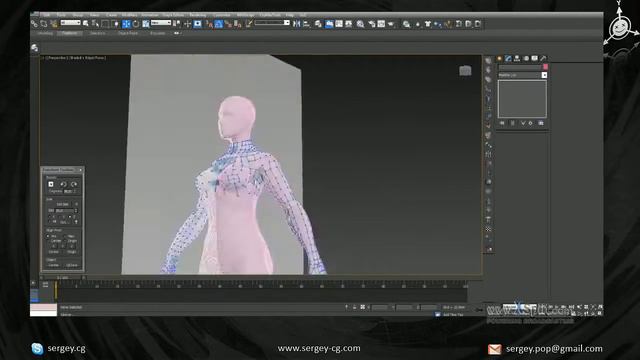 Ретопология в 3dsmax - timelapse
