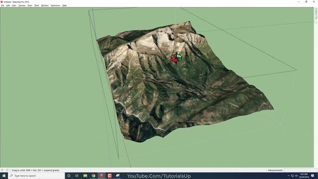 Creating Terrain Using Bitmap to Mesh Plugin in SketchUp