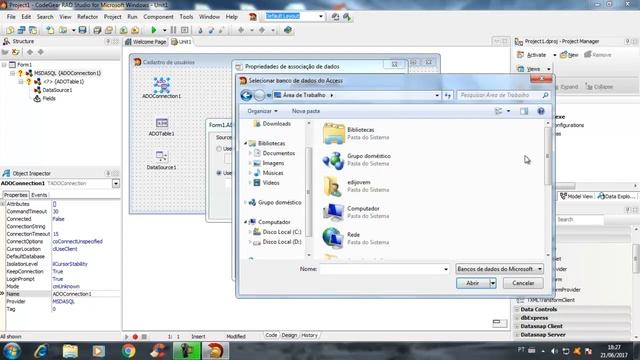 Delphi conectado com Banco Dados Access