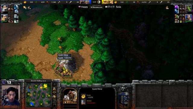 Happy (RND/HU) vs Soin (Orc) - WarCraft 3 - Recommended - WC3552
