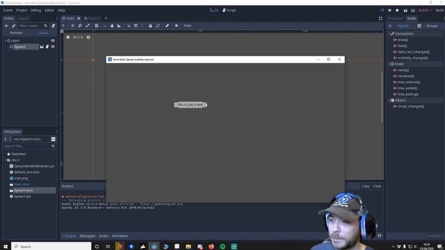 GODOT Animated speech bubbles