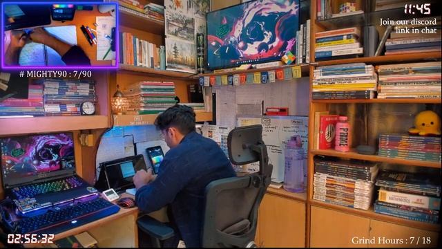 study with me live ? | 90 DAYS ULTRA HARD GRIND | MIGHTY90™ DAY 7⚡JEE 2024 RANK PUSHING? DAY 539