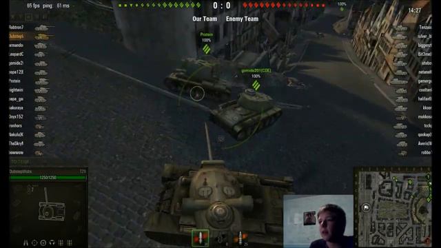 Typical World of Tanks Game