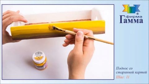 Поднос с картой Гамма