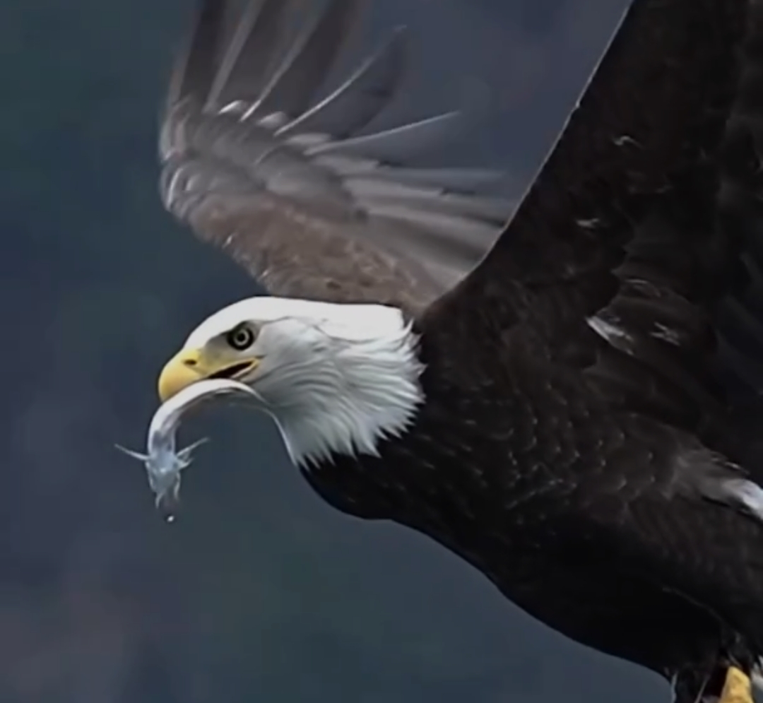 Eagle eating fish😍