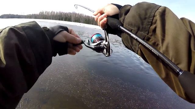 Преднерестовая ловля окуня на канале. Tict SRAM EXR-73S-SIS