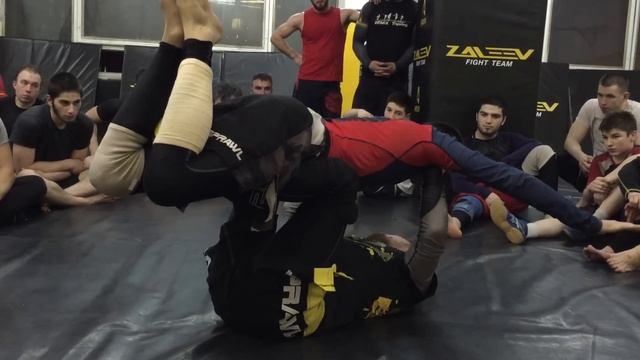 Grappling - Удушающий через руку из батерфляй-гарда