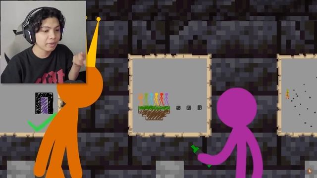 ANIMATION vs MINECRAFT EPISODE PARKOUR! INI SIAPA WOY! KING ORANGE?