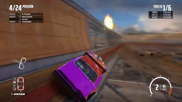 Wreckfest: Derby race with speedbird #7 (more reasons for not using the slide )