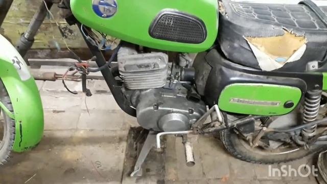восход с движком от минска.  планирую установку лк и поршня от  yamaha jog.bws.