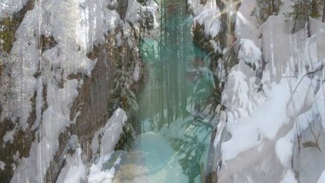 ❄Beautiful Winter Snow Scene Relaxing Piano Music -  Soothing Calm Sleep Meditation Yoga Music