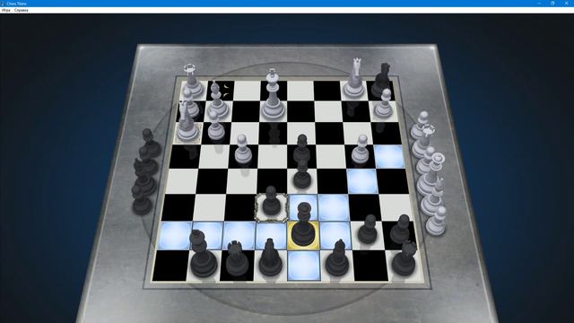 Стандартные игры Windows 7 для Windows 10 и 8.1 Chess Titans Партия Level 1 №4 Dark www.bandicam.com