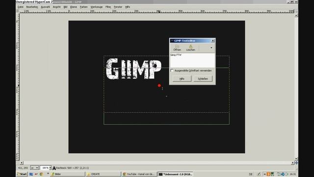 Gimp 2.6 : Glühend heiße Schrift -Tutorial [HD]