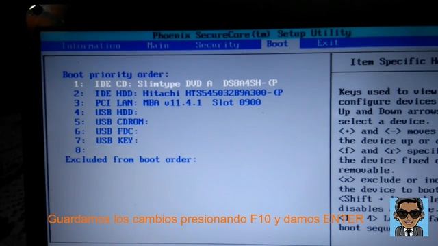 Cómo ingresar a la BIOS en Gateway NV44 para FORMATEAR [Sencillo]