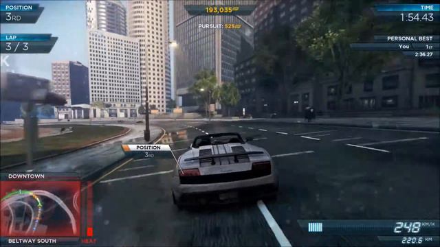 Need for Speed Most Wanted 2 PC Gameplay Radeon 7850