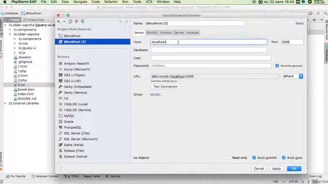 PhpStorm Database