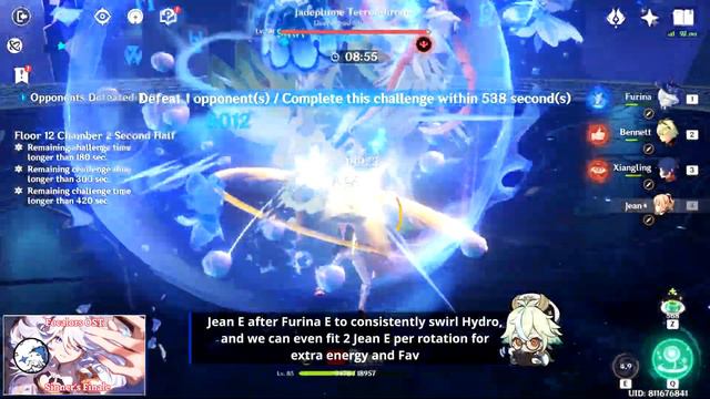 Neuvillette Taser / Furina Forward Vape Spiral Abyss 4.2 Floor 12 Genshin Impact