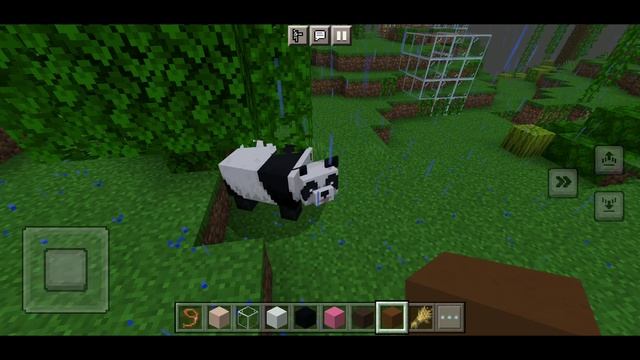 Кувырок панды в minecraft