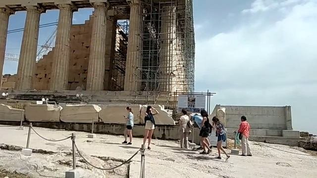 Acropole dAthènes Grèce : Erechtheion et Parthénon